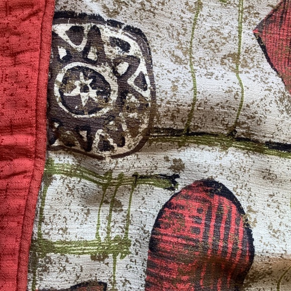 3- Vintage atomic barkcloth throw pillows large excellent - Picture 4 of 8